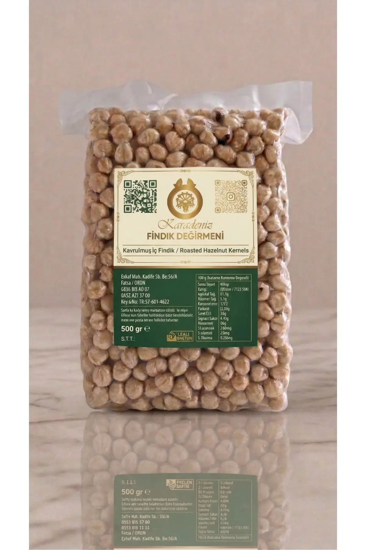 Kavrulmuş İç Fındık 500gr