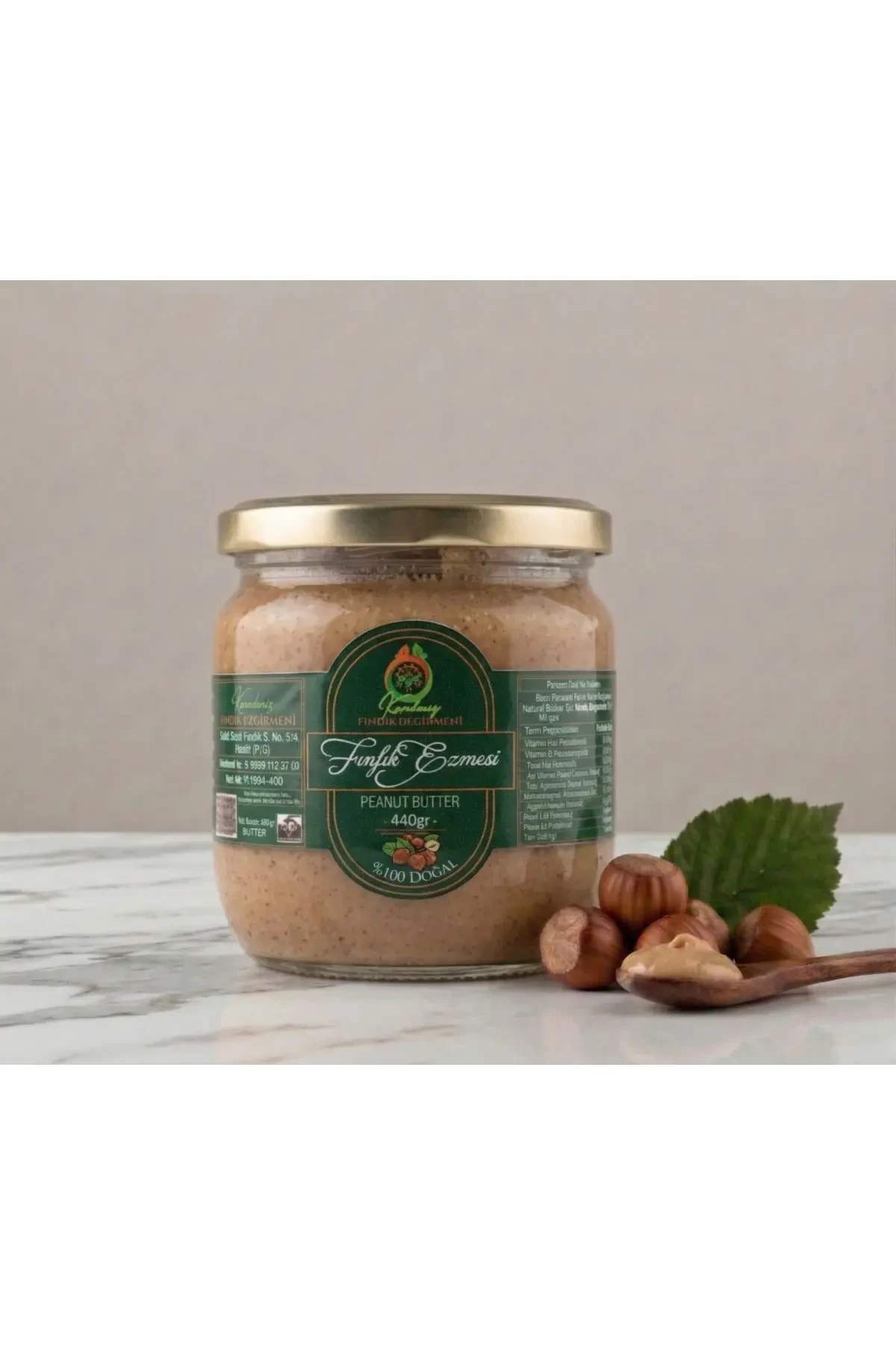 Natural Fındık Ezmesi 440gr
