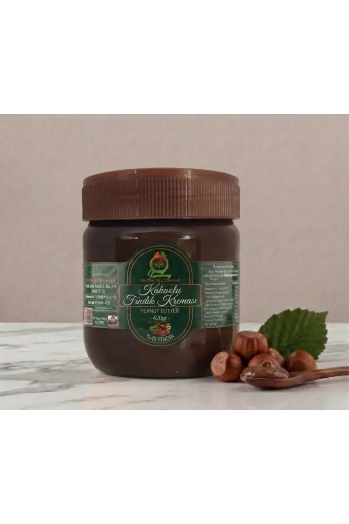 %45 Fındık Parçacıklı Kakaolu Fındık Kreması 420 Gr